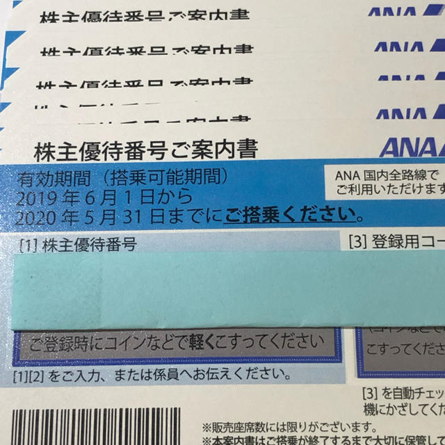 ANA(全日本空輸)(エーエヌエー(ゼンニッポンクウユ))のANA株主優待券 20枚セット チケットの優待券/割引券(その他)の商品写真