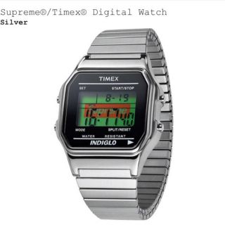 シュプリーム(Supreme)のSupreme Timex Silver Watch 新品未使用(腕時計(デジタル))