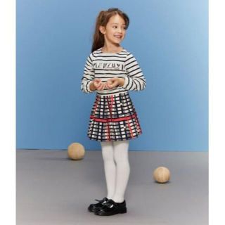 プチバトー(PETIT BATEAU)のkayasa様専用　プチバトー　チェックプリントマリニエールスカート(スカート)