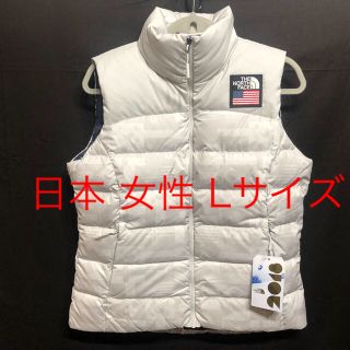 ザノースフェイス(THE NORTH FACE)の女性 L 新品 海外限定 ノースフェイス   ヌプシ  ダウンベスト 海外モデル(ダウンベスト)