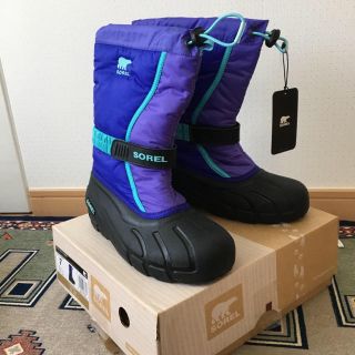 ソレル(SOREL)の新品 ソレル スノーブーツ ユースフルーリー SOREL 25㎝ 入手困難カラー(ブーツ)