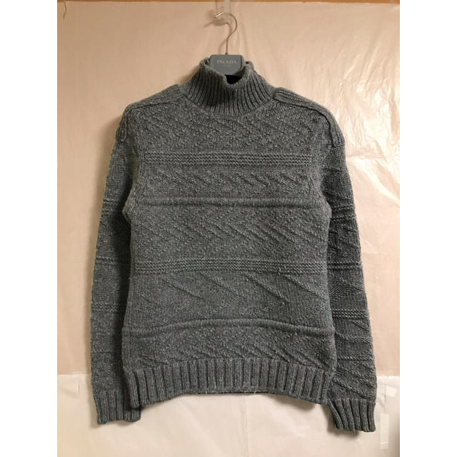 RAF SIMONS - 2006秋冬 RAF SIMONS ウールカシミア 変則編みニットの