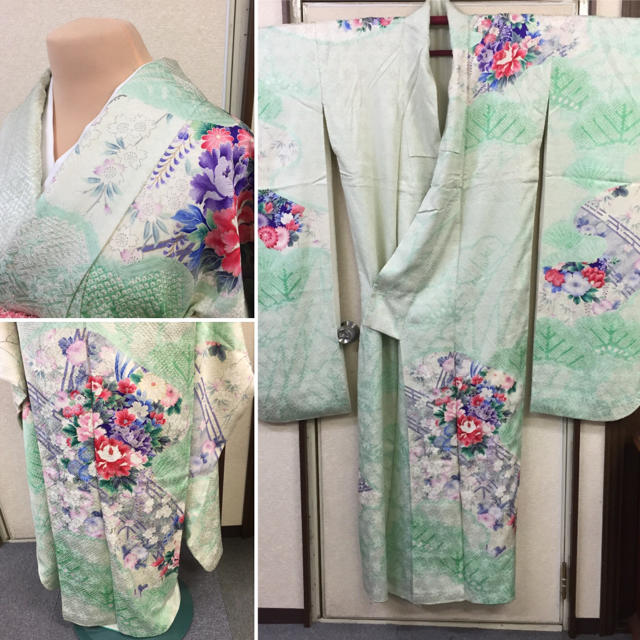 振袖】正絹 振袖 絞り 昭和レトロ C-250 | www.causus.be