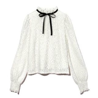 グレイル(GRL)のGRL レーストップス リボン付き(シャツ/ブラウス(長袖/七分))