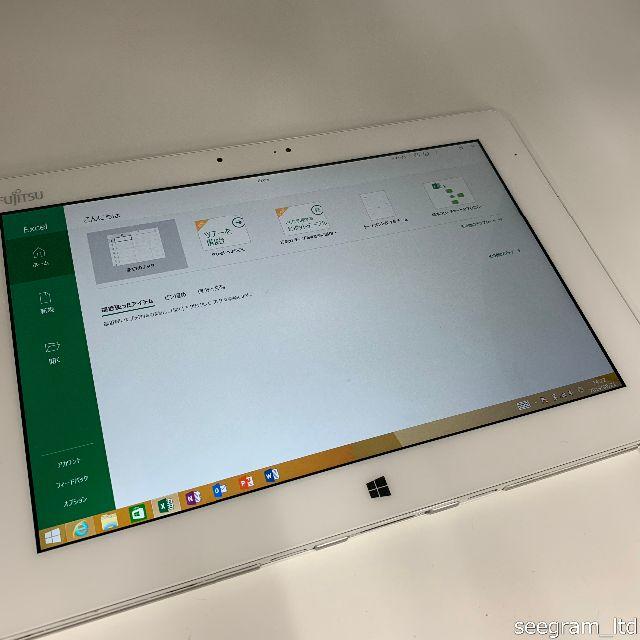 富士通(フジツウ)の【美品動作確認済】 富士通 Arrows Tab Q584/H オフィス搭載 スマホ/家電/カメラのPC/タブレット(タブレット)の商品写真