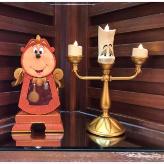 香港ディズニー!ルミエール ライトアップ フィギュア コグスワース 振り子時計