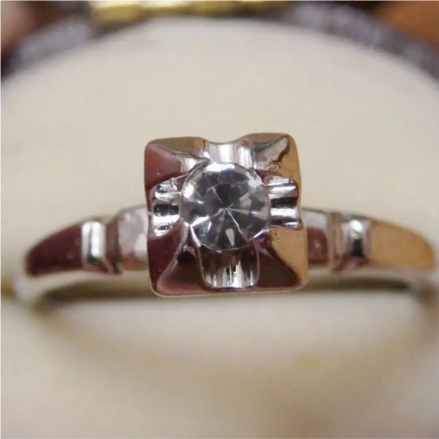 即購入OK♡V062昭和レトロなシルバーカラーリングヴィンテージ指輪 レディースのアクセサリー(リング(指輪))の商品写真