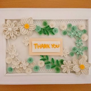 ペーパークイリング＊Thank Youボード♥️(インテリア雑貨)