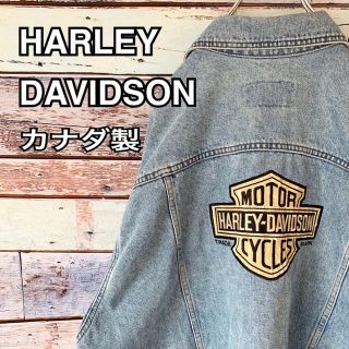 ハーレーダビッドソン(Harley Davidson)のハーレーダビッドソン Gジャン バックプリント XL(Gジャン/デニムジャケット)