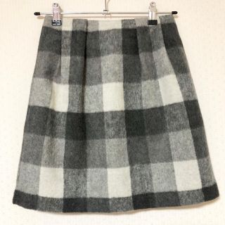 ロペピクニック(Rope' Picnic)のROPE PICNIC チェック柄 台形 スカート size 36 グレー(ミニスカート)