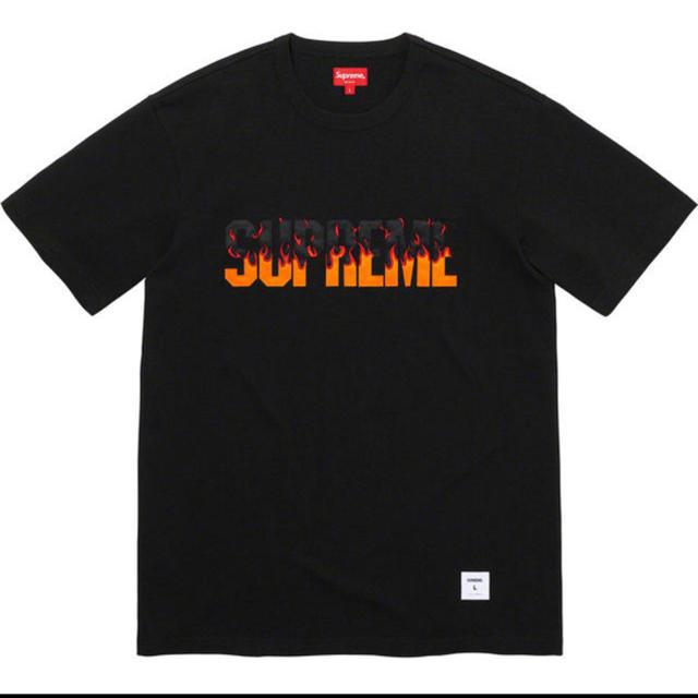 supreme Flame S/S Top black 黒 Sサイズ