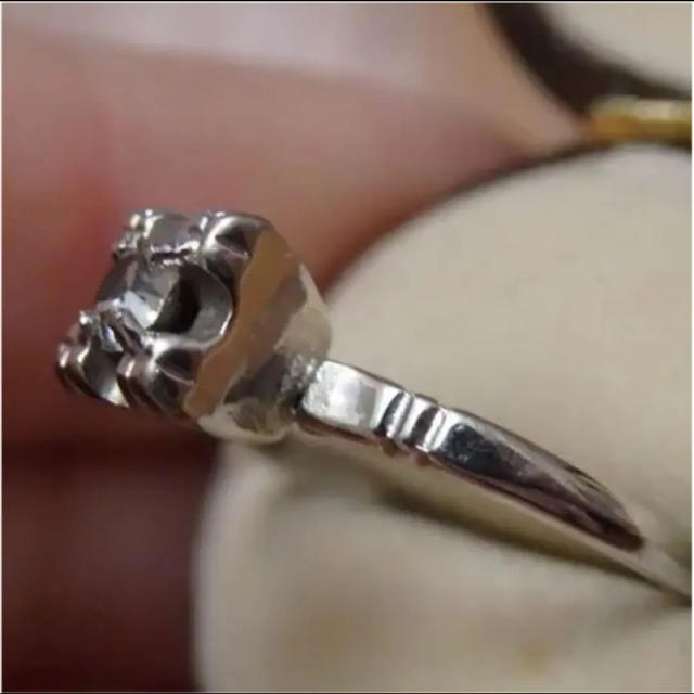 即購入OK♡V093昭和レトロなシルバーカラーリングヴィンテージ指輪 レディースのアクセサリー(リング(指輪))の商品写真