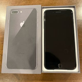 アイフォーン(iPhone)のiPhone 8plus Space Gray 64 GB SIMフリー(スマートフォン本体)