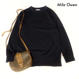 ミラオーウェン(Mila Owen)のMila Owen ミラオーウェン★長袖スウェット トレーナー ネイビー (トレーナー/スウェット)