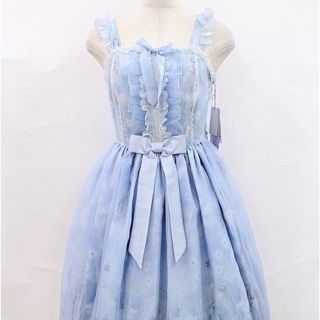 アンジェリックプリティー(Angelic Pretty)のセシリアクロスフルセット　サックス　未使用(ひざ丈ワンピース)