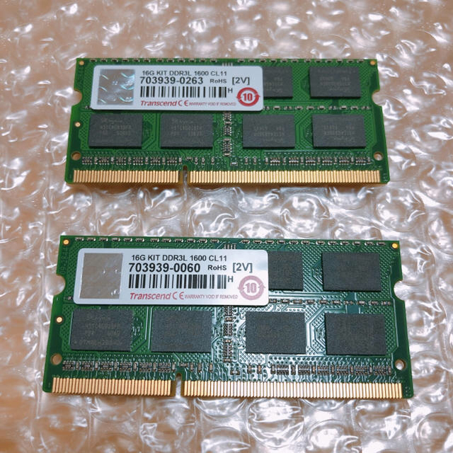 DDR3 8GB×2 計16GB ノートパソコン用