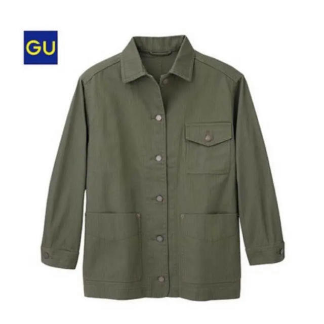 GU(ジーユー)のカバーオール レディースのジャケット/アウター(ミリタリージャケット)の商品写真