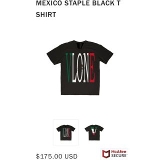 シュプリーム(Supreme)のMexico STAPLE Black T Shirt XLsize(Tシャツ/カットソー(半袖/袖なし))