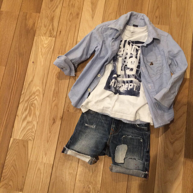 ZARA KIDS(ザラキッズ)のZARA BOYS☆マオカラーシャツ キッズ/ベビー/マタニティのキッズ服男の子用(90cm~)(ブラウス)の商品写真