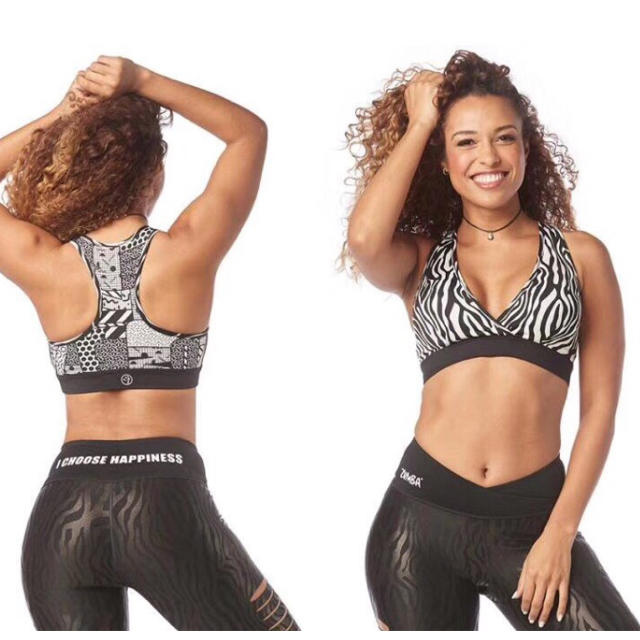 Zumba(ズンバ)のZUMBA☆ズンバ☆ゼブラsexy☆coolレギンス☆Msize☆ レディースのレッグウェア(レギンス/スパッツ)の商品写真