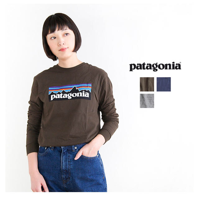 patagonia ボーイズ ロングスリーブ グラフィック Tシャツ