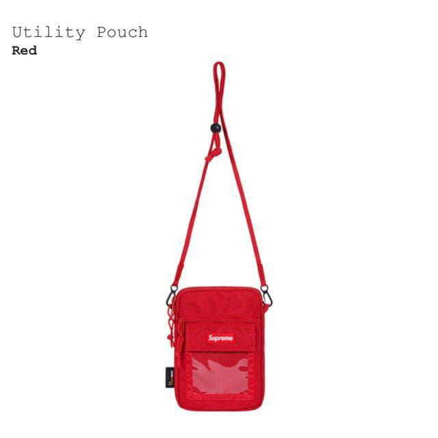 Supreme 2019SS Utility Pouch Red 新品　正規品