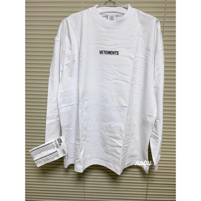 【希少外タグ付き】VETEMENTS ヴェトモン Tシャツ ロゴ ホワイト L