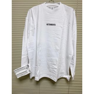 新品【 VETEMENTS  】Logo L/S T-Shirts ヴェトモン(Tシャツ/カットソー(七分/長袖))