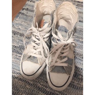 コンバース(CONVERSE)のコンバース converse デニム パッチワーク ハイカット スニーカー(スニーカー)