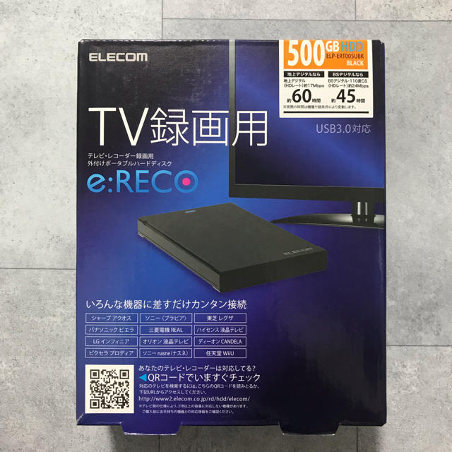 ELECOM - 外付けポータブルHDD 500GB ELECOM エレコム の通販 by