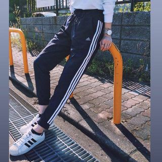 マウジー(moussy)のMOUSSY×adidas共同開発♡W ID WV PANT MSY♡3ライン(カジュアルパンツ)