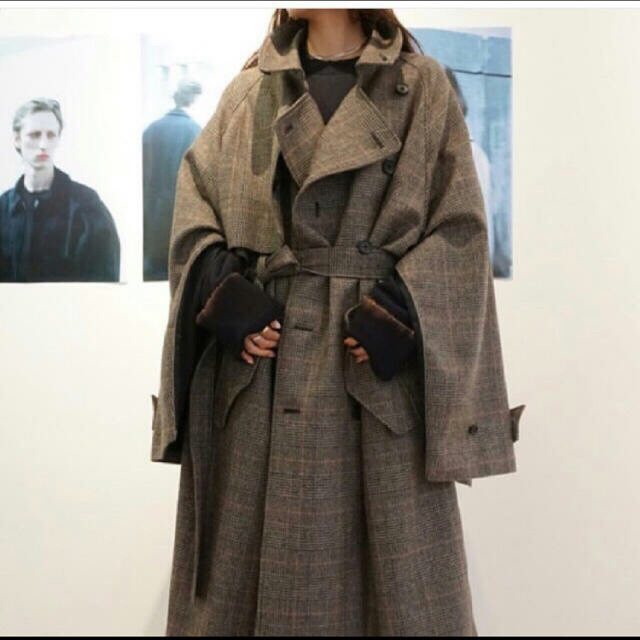 stein 19AW LAY OVERSIZED OVERLAP COAT