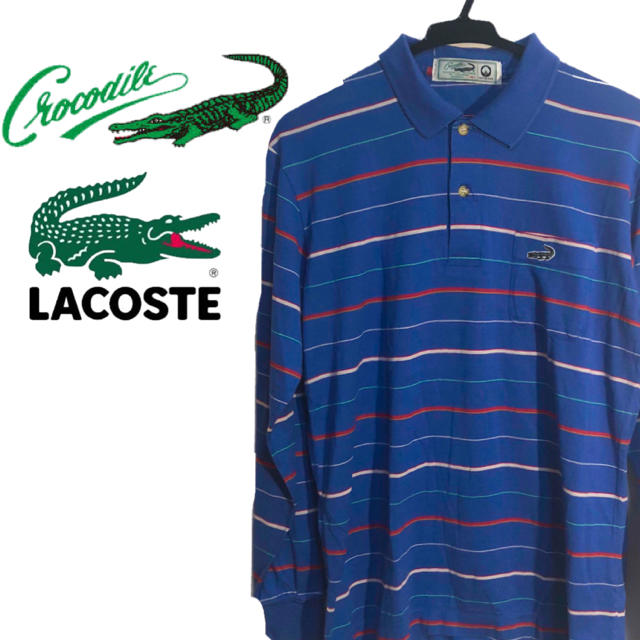 Crocodile Crocodile クロコダイル ラコステ ポロシャツ ボーダー Crocodile Crocodile クロコダイル ラコステ ポロシャツ ボーダー