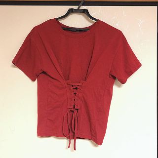 イング(INGNI)の編み上げトップス(Tシャツ(半袖/袖なし))