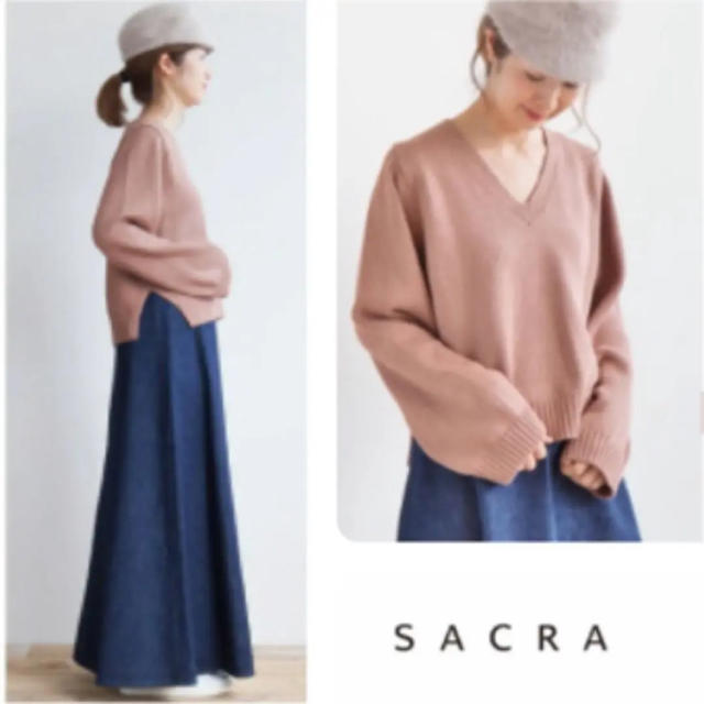 SACRA(サクラ)のSACRA☆ニット プルオーバー☆袖ボリューム☆ レディースのトップス(ニット/セーター)の商品写真