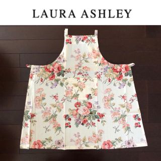 ローラアシュレイ(LAURA ASHLEY)の未使用 レア ローラアシュレイ エプロン アンジェリカ柄 日本製(収納/キッチン雑貨)