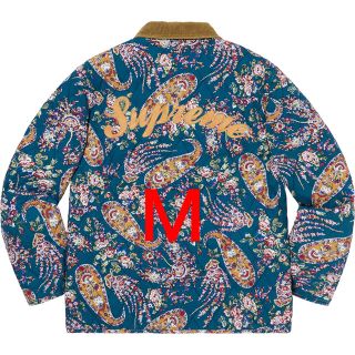 シュプリーム(Supreme)のM 青 Supreme Quilted Paisley Jacket blue(ブルゾン)