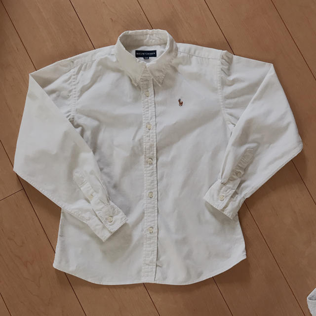 Ralph Lauren(ラルフローレン)のラルフローレン 150 白シャツ キッズ/ベビー/マタニティのキッズ服女の子用(90cm~)(ドレス/フォーマル)の商品写真