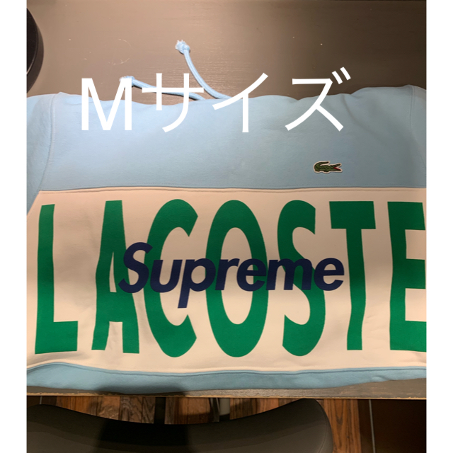 supreme lacoste logo panel hooded Mサイズ