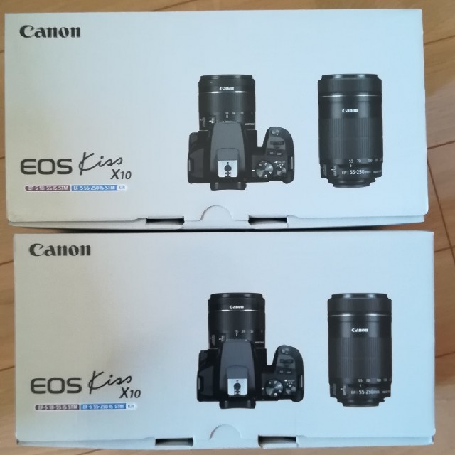 激安本物 Kiss EOS Canon - Canon X10 ダブルズームキット 2台