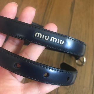 ミュウミュウ(miumiu)の【しゅーもん様専用】miumiuベルト(ベルト)