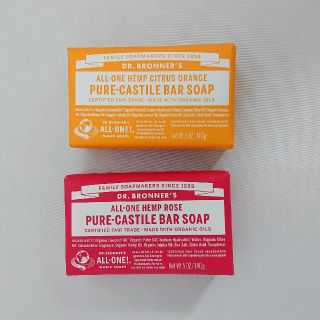 ドクターブロナー(Dr.Bronner)のローズとシトラス＊ ドクター ブロナー 
マジックソープ バー(洗顔料)