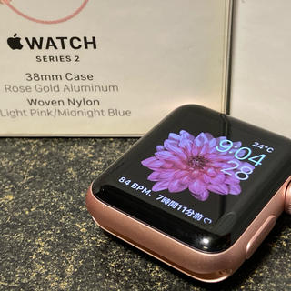 アップルウォッチ(Apple Watch)の美品　レア　ローズゴールド　Apple Watch Series 2 38mm (その他)