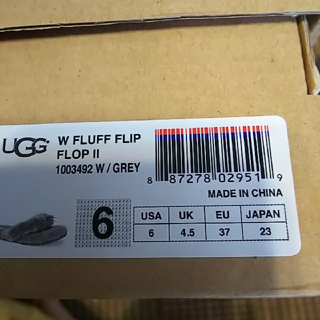 UGG(アグ)のUGG ファーサンダル 新品  サイズ６ レディースの靴/シューズ(その他)の商品写真