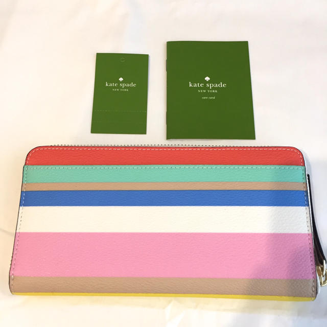 kate spade new york(ケイトスペードニューヨーク)のケイトスペード 長財布 カラーストライプ レディースのファッション小物(財布)の商品写真