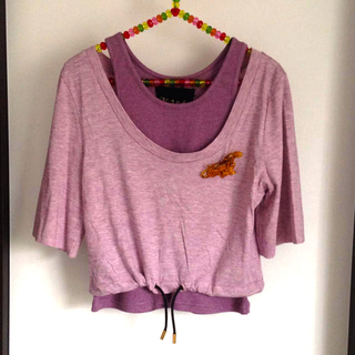 アクアガール(aquagirl)の★新品★aquagirl❤可愛い二点セット 紫色Tシャツ トップス(Tシャツ(半袖/袖なし))