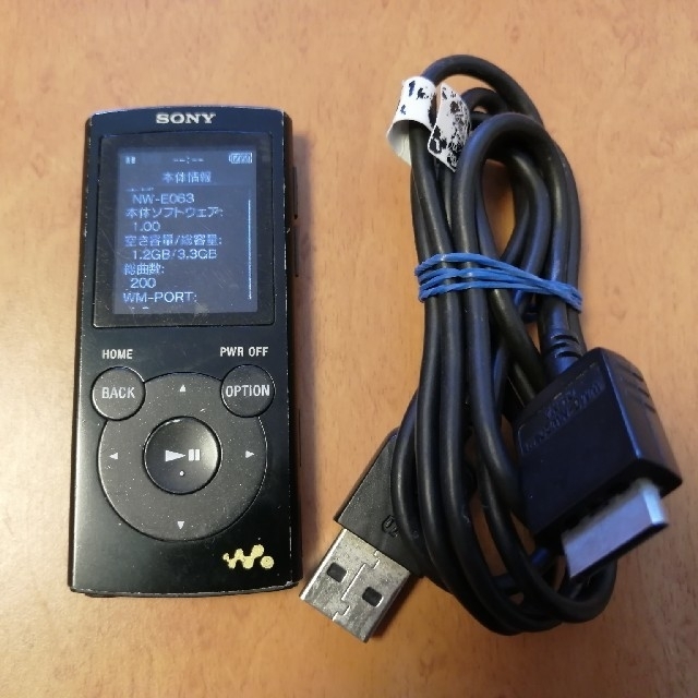 WALKMAN(ウォークマン)の（みな様ご予約済み）SONY WALKMAN NW-E063 スマホ/家電/カメラのオーディオ機器(ポータブルプレーヤー)の商品写真