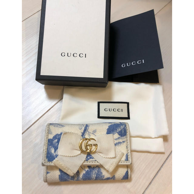 Gucci(グッチ)のGUCCI キーケース GGリボン 日本限定品  箱はありません。 レディースのファッション小物(キーケース)の商品写真