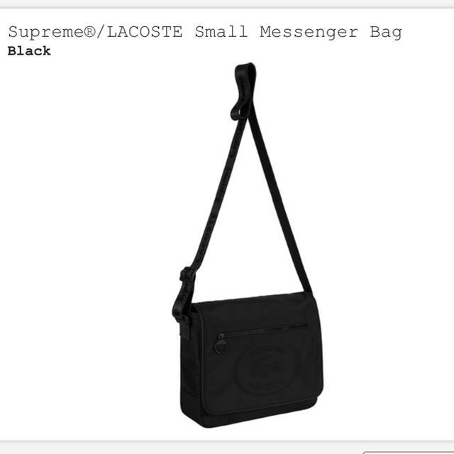 ショルダーバッグ最安Supreme lacoste small messenger bag