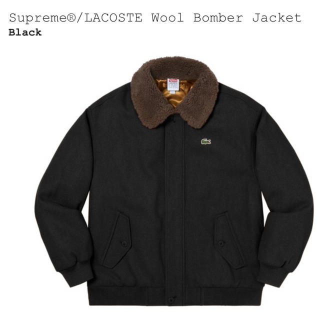 Supreme LACOSTE Wool Bomber Jacket ラコステメンズ